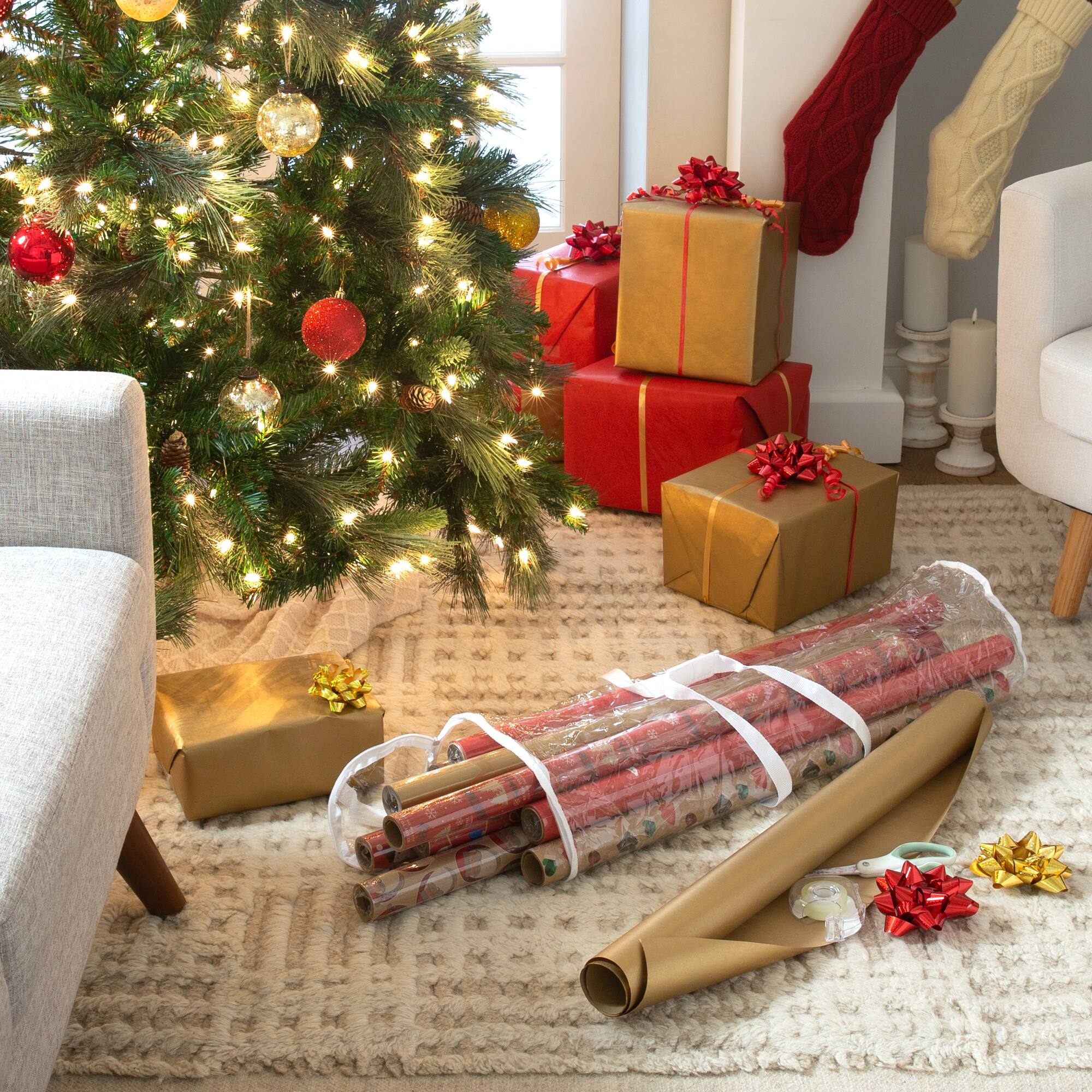 Simplify Clear Gift Wrap Storage Bag